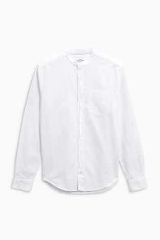 Long Sleeve Oxford Grandad Shirt